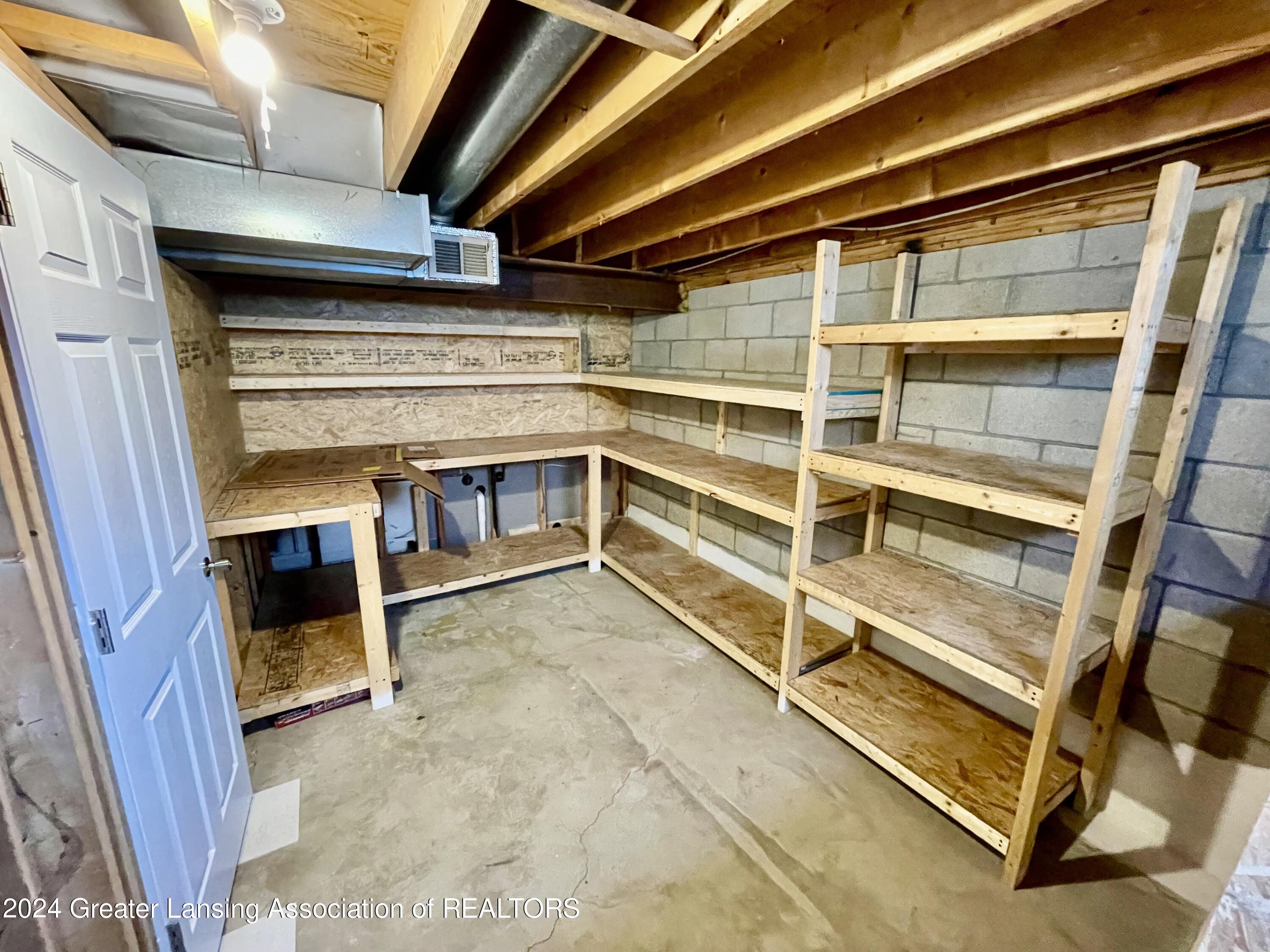 230 Raritan Road Lansing, MI 48911 - Photo 23 of 28 Basement Storage