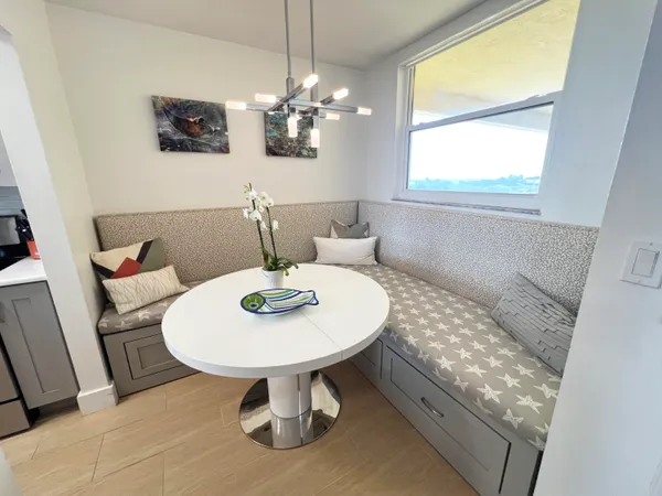 a very nice looking room with a large window