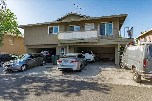 a car parked in garage