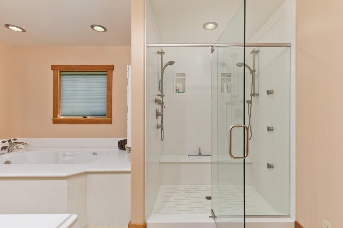 2500 Old Mammoth Road Mammoth Lakes, CA 93546 - Photo 28 of 48 a bathroom with a bathtub and a shower