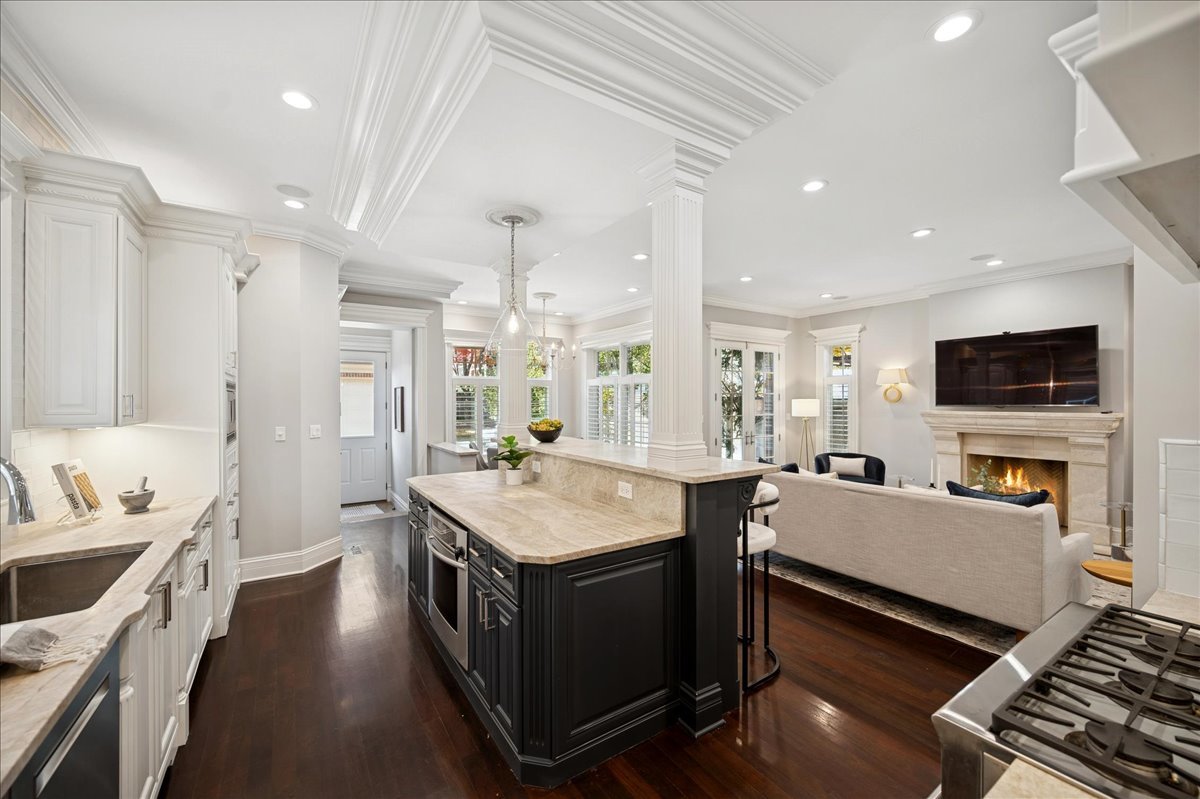 520 Provident Avenue Winnetka, IL 60093 - Photo 16 of 41 a large white kitchen with a large window