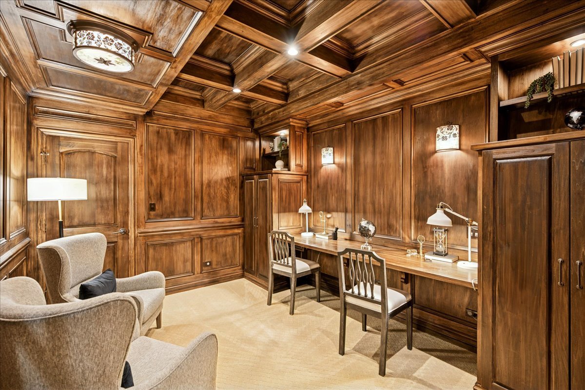 520 Provident Avenue Winnetka, IL 60093 - Photo 34 of 41 a dining room with furniture and a chandelier