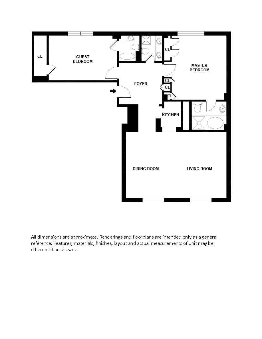 160 Central Park South, Unit 1015/1018 Manhattan, NY 10019 - Photo 10 of 10 a picture of a floor plan