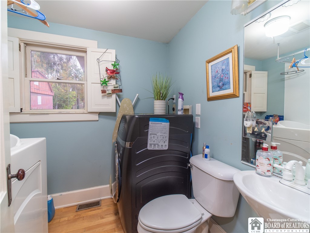 2598 Horton Road Ellicott, NY 14701 - Photo 17 of 37 1st floor bathroom with washer/dryer combo unit