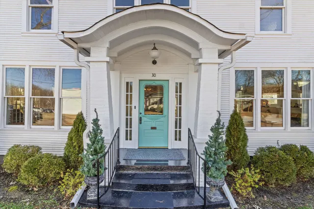 a front view of a house