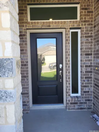 a view of door with outdoor space