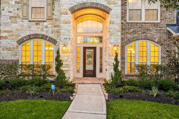a view of swimming pool with a garden