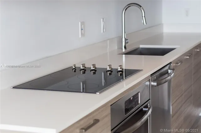 a close view of sink