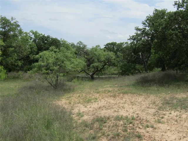 a view of lake with green space
