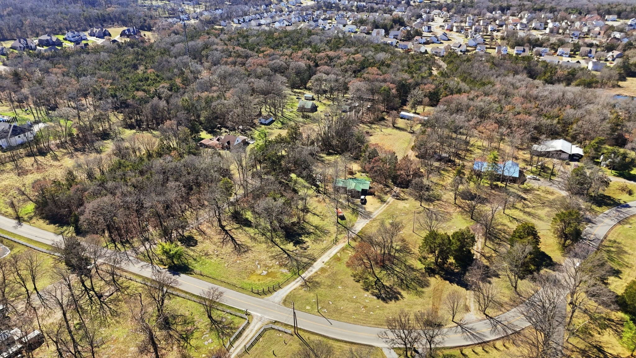1076 Chandler Road Mount Juliet, TN 37122 - Photo 6 of 6 an aerial view of residential house with yard and parking space