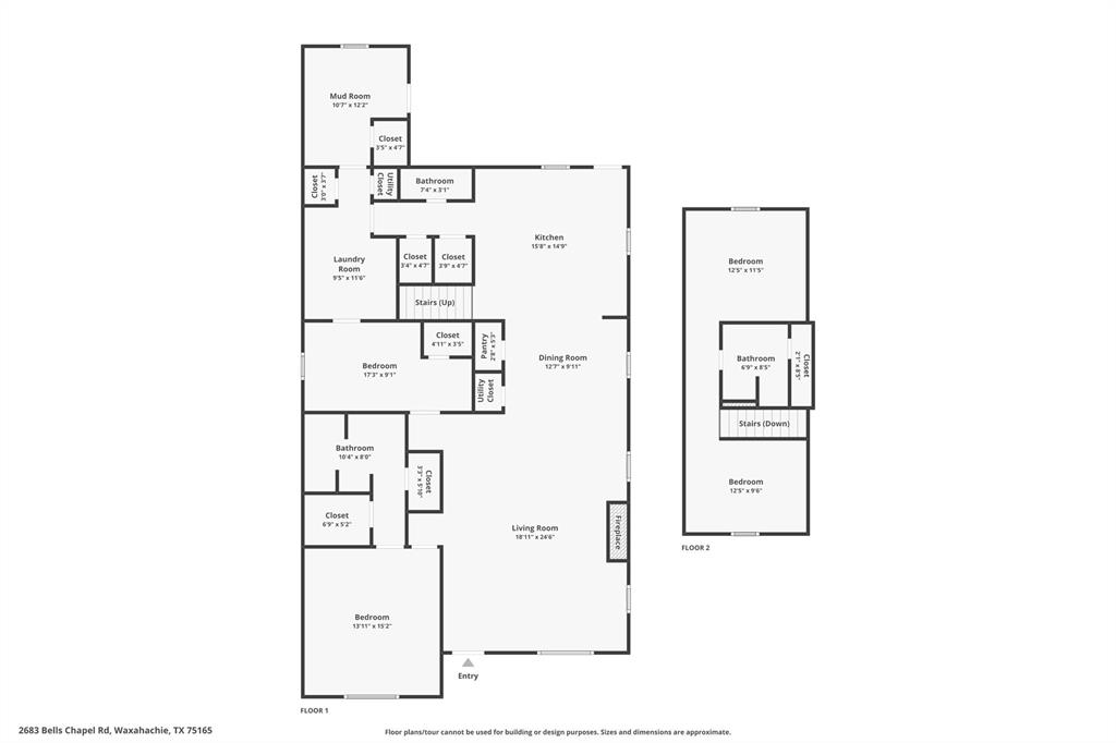 2683 Bells Chapel Road Palmer, TX 75152 - Photo 26 of 28 a picture of a floor plan