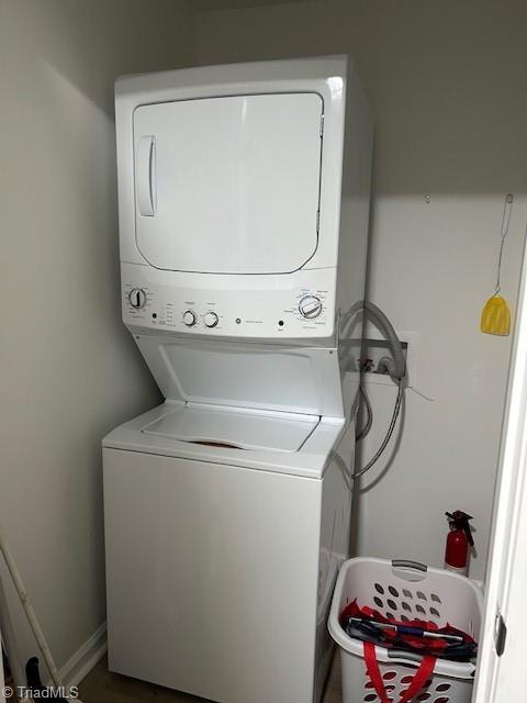 545 South Fieldcrest Road Eden, NC 27288 - Photo 17 of 25 Laundry isn't a chore here. The stackable is hidden away if you'd rather not think about it!