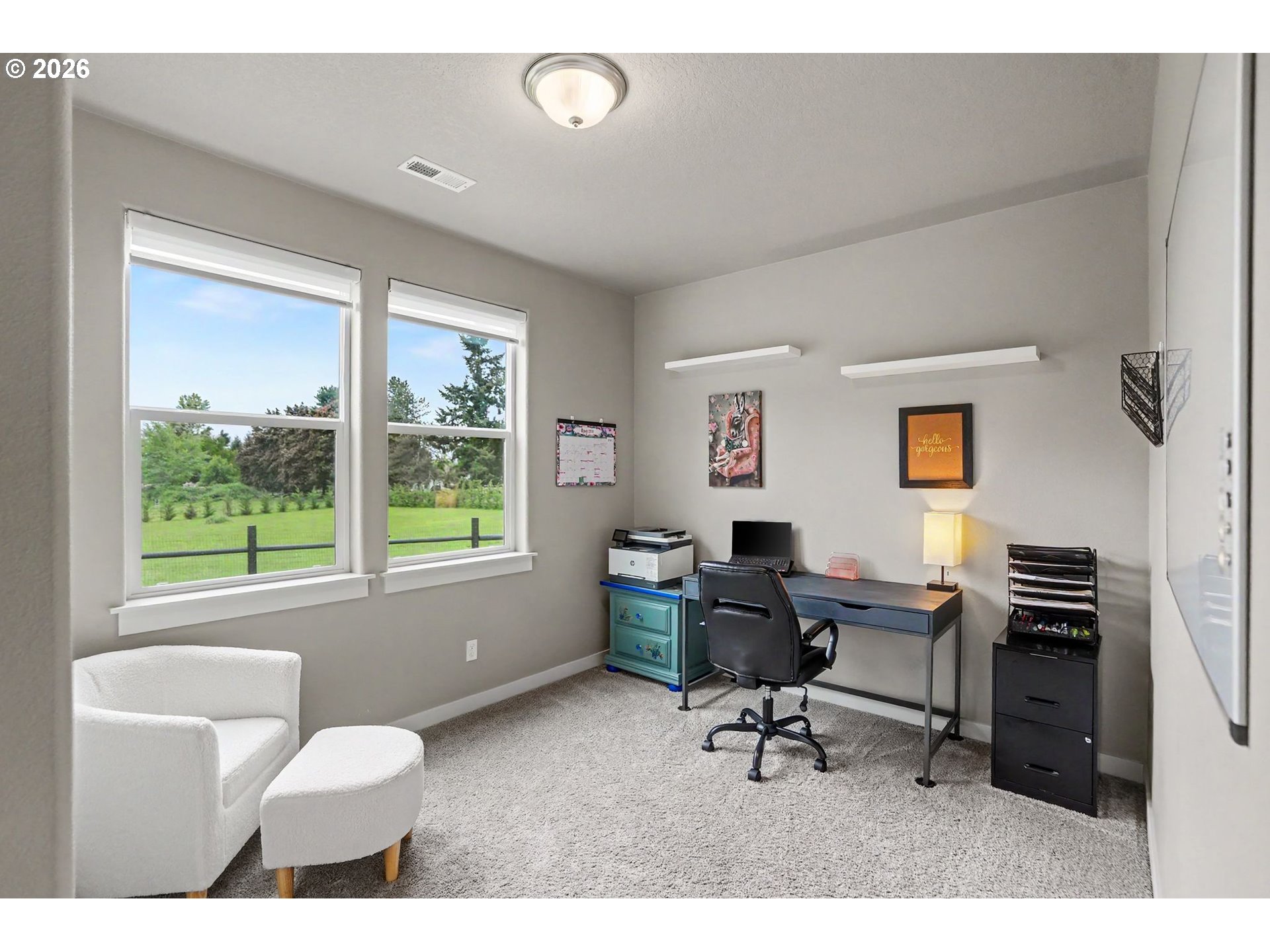 11862 Steinkamp Road Southeast Aumsville, OR 97325 - Photo 34 of 48 a workspace with furniture and a window