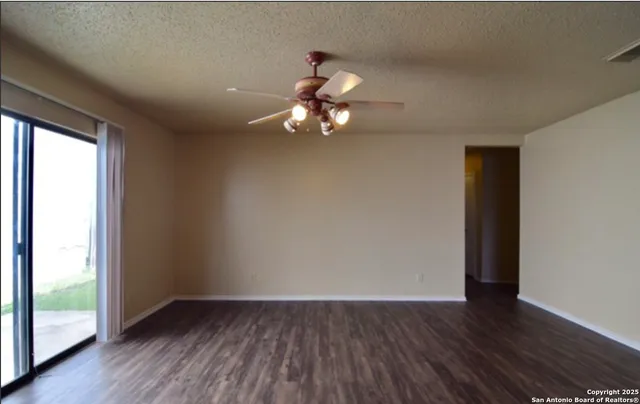 a window in an empty room