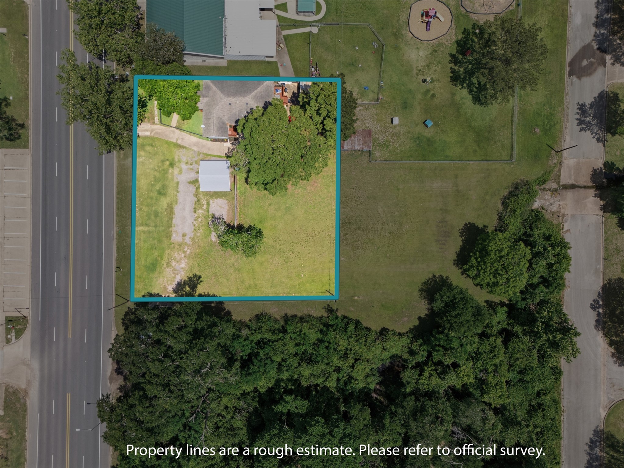 1726 13th Street Hempstead, TX 77445 - Photo 40 of 40 an aerial view of a house with a yard