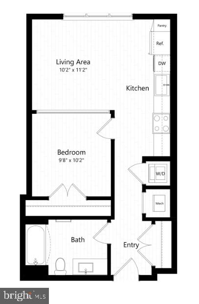 4851 Ellin Road, Unit 115 Hyattsville, MD 20784 - Photo 14 of 14 unit floorplan