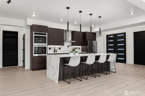 a view of living room filled with furniture