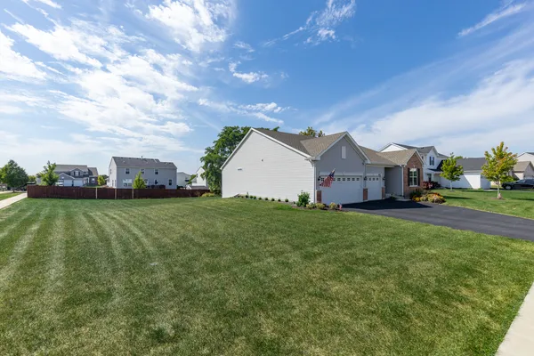 a view of an outdoor space and a yard