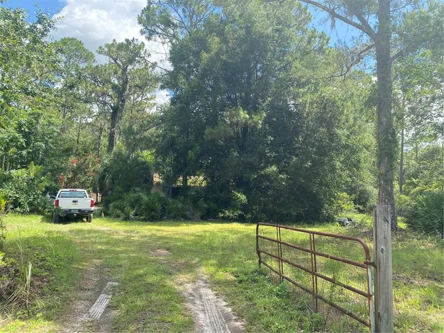 a view of an outdoor space and deck