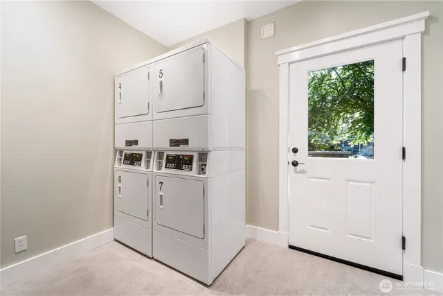 a room with storage and utility