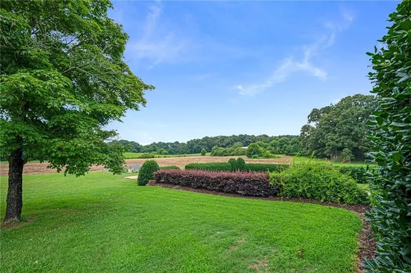 a table and chairs in a room