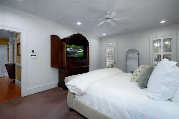 a kitchen with stainless steel appliances granite countertop a stove refrigerator and a microwave