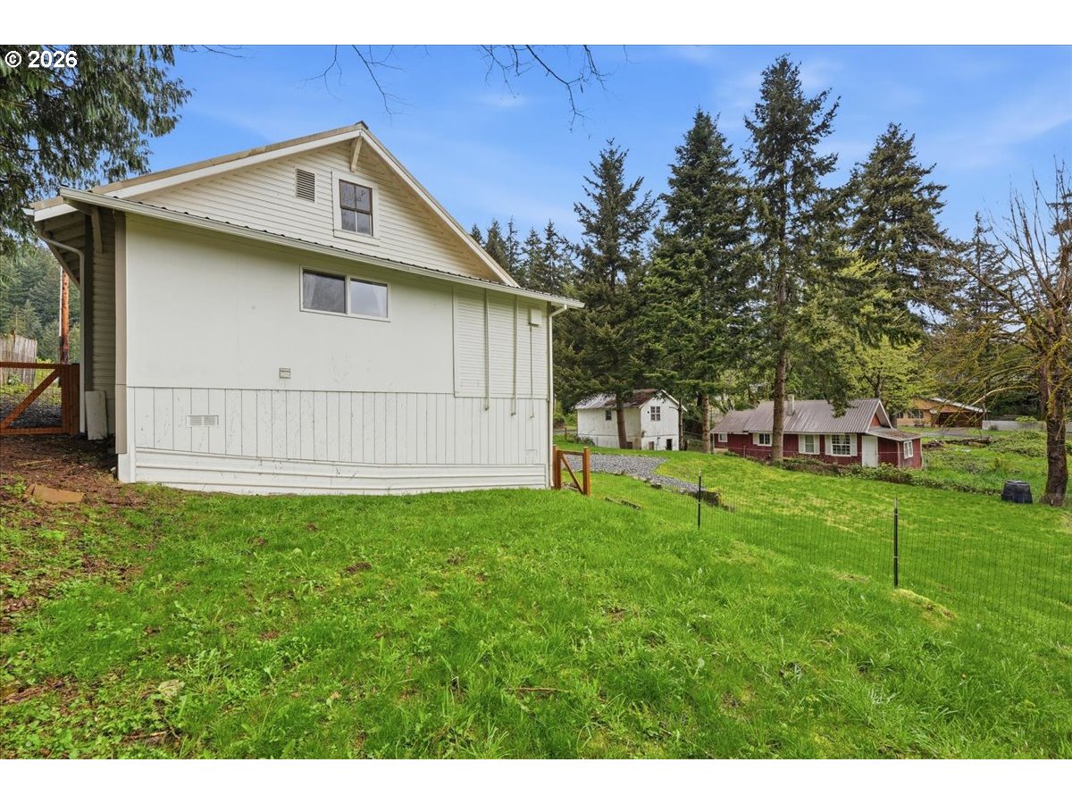 51 Wilkinson Street Carson, WA 98610 - Photo 6 of 37 a view of backyard of house with large trees