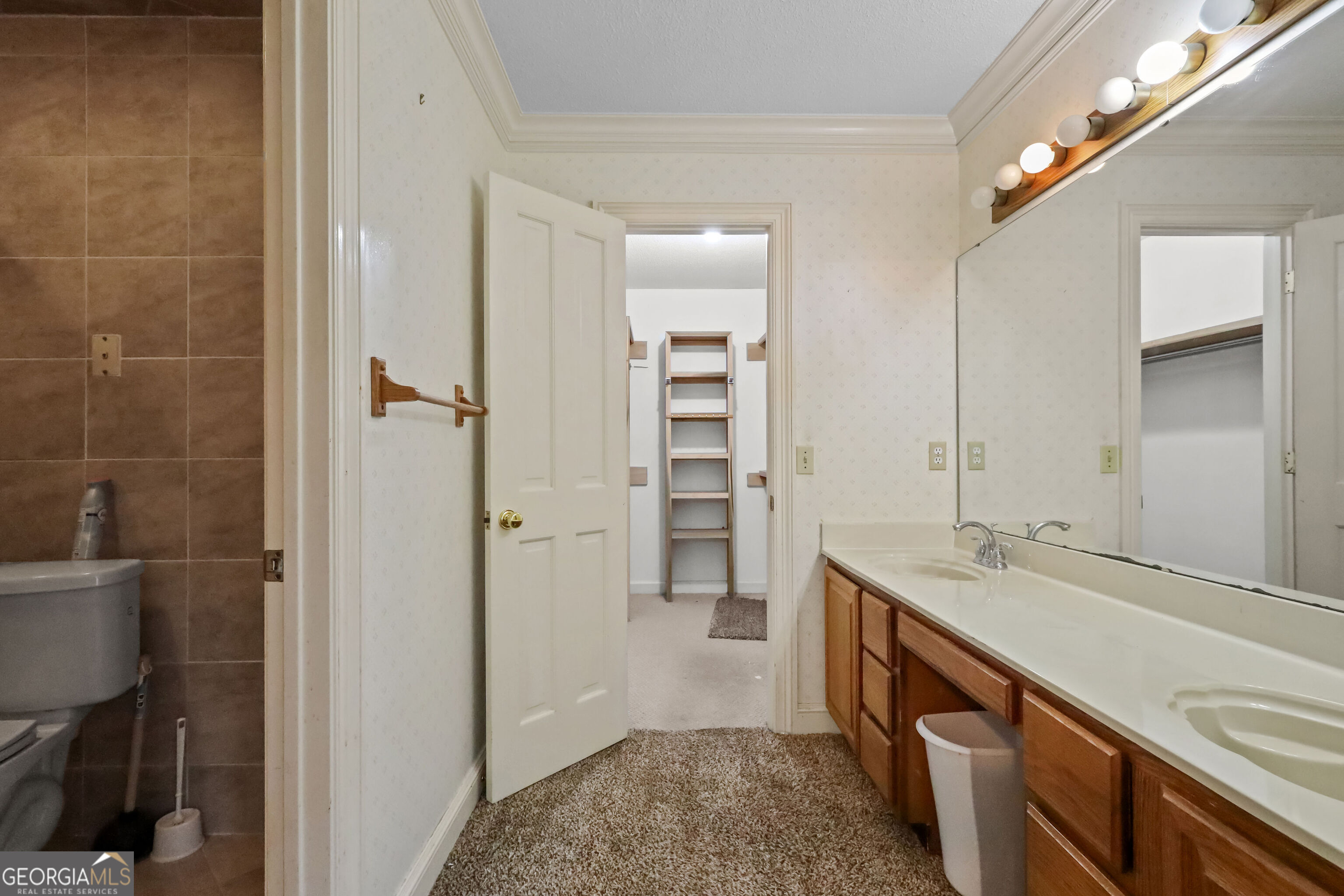 103 Cartwright Circle Brunswick, GA 31525 - Photo 28 of 54 a spacious bathroom with a granite countertop sink a mirror and a bathtub