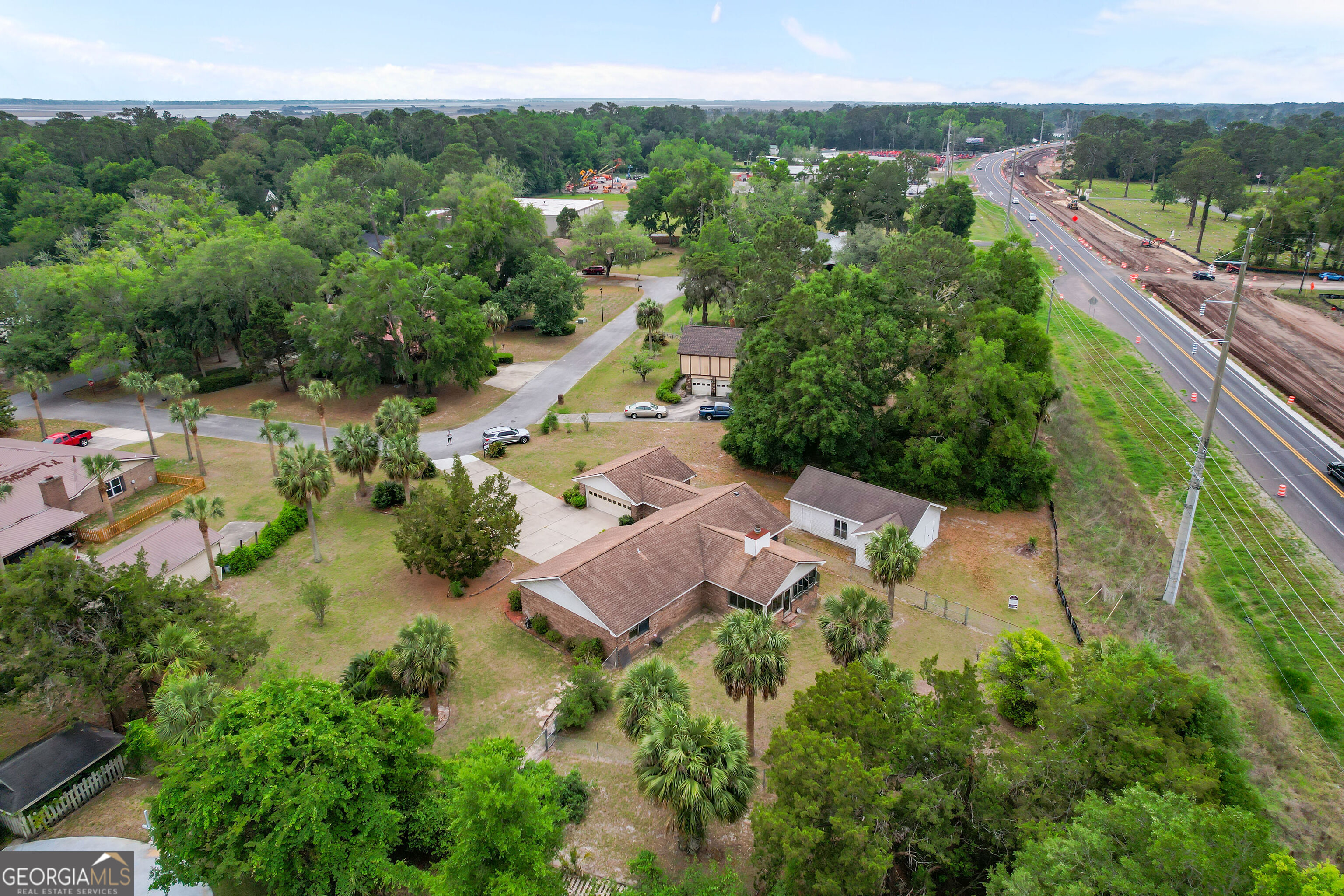 103 Cartwright Circle Brunswick, GA 31525 - Photo 46 of 54 an aerial view of house with yard swimming pool and outdoor seating