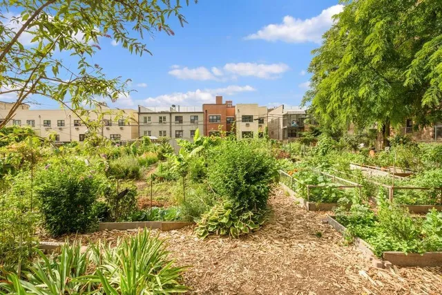 a car parked in front of a building