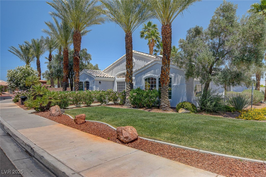 511 Rafkin Place Henderson, NV 89052 - Photo 53 of 64 Mediterranean / spanish-style house featuring a front yard and stucco siding