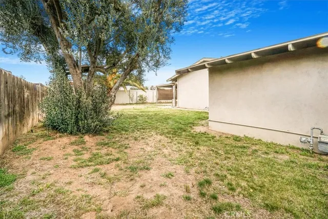 a backyard of a house