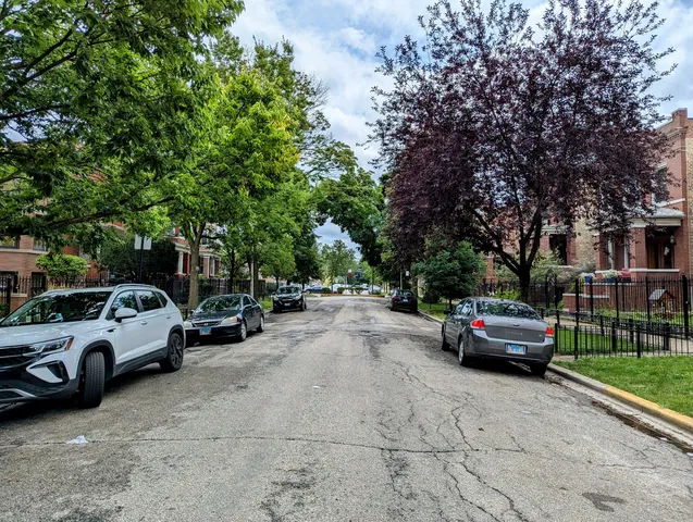 a view of the street