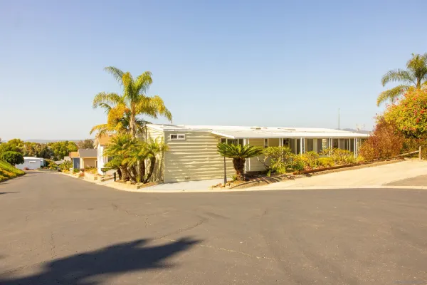 a view of a house with a outdoor space
