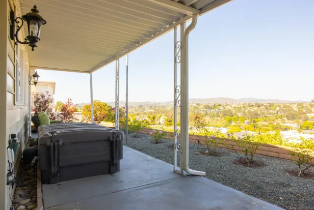 a outdoor living with furniture