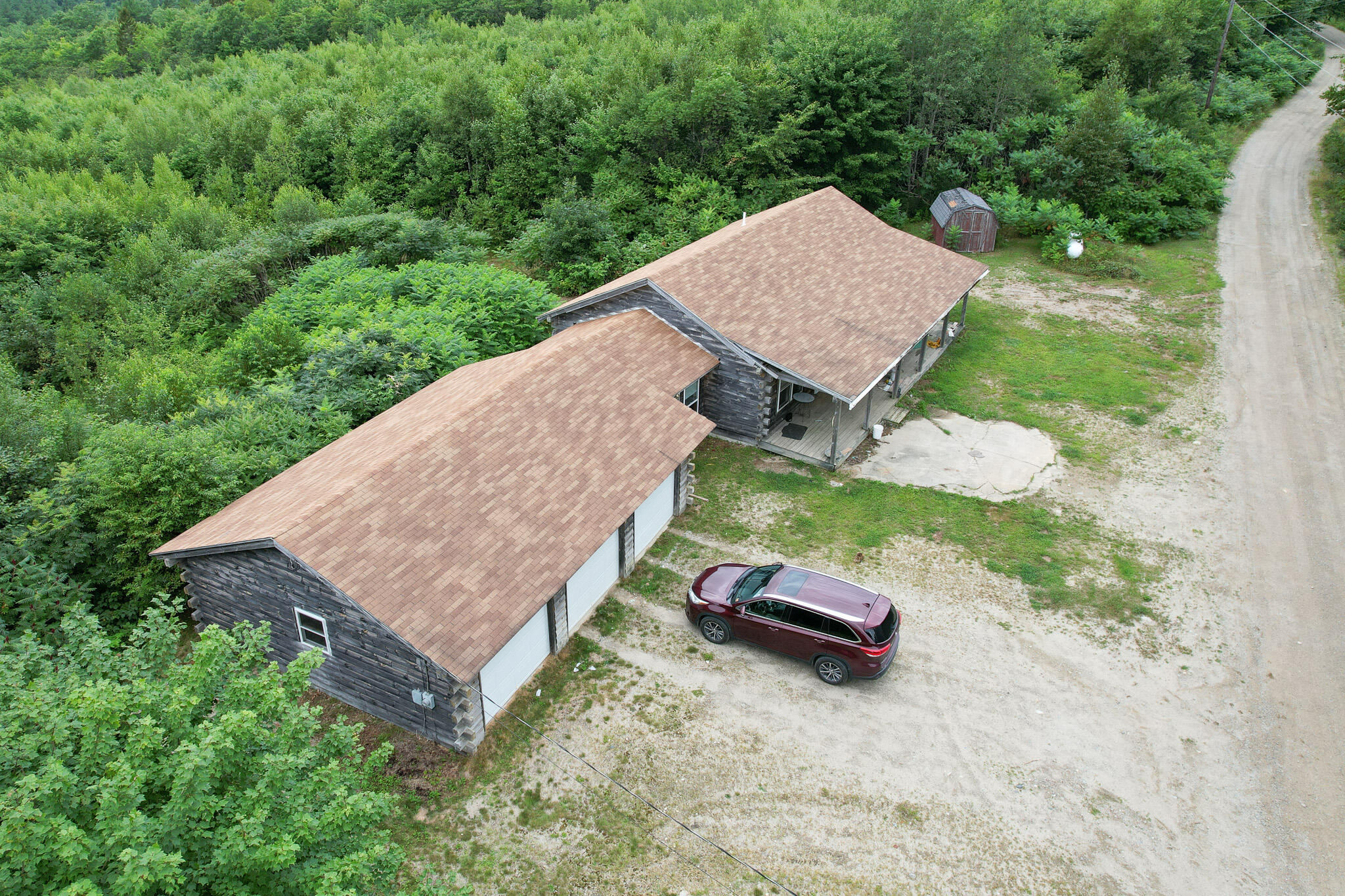 220 Eleanor Mae Road Deblois, ME 04622 - Photo 5 of 46 Aerial view front left close