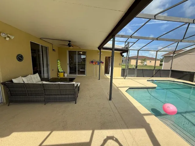 a view of outdoor space and dining room