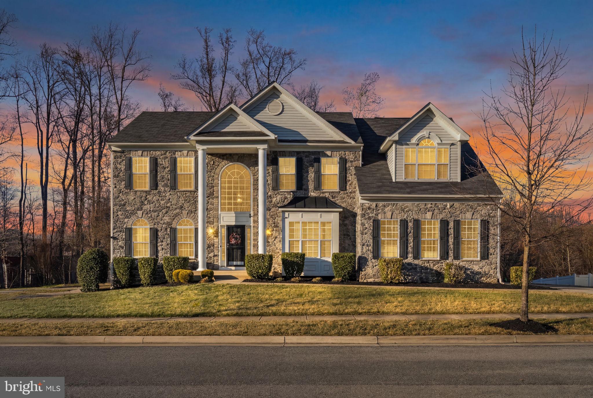 a front view of a house
