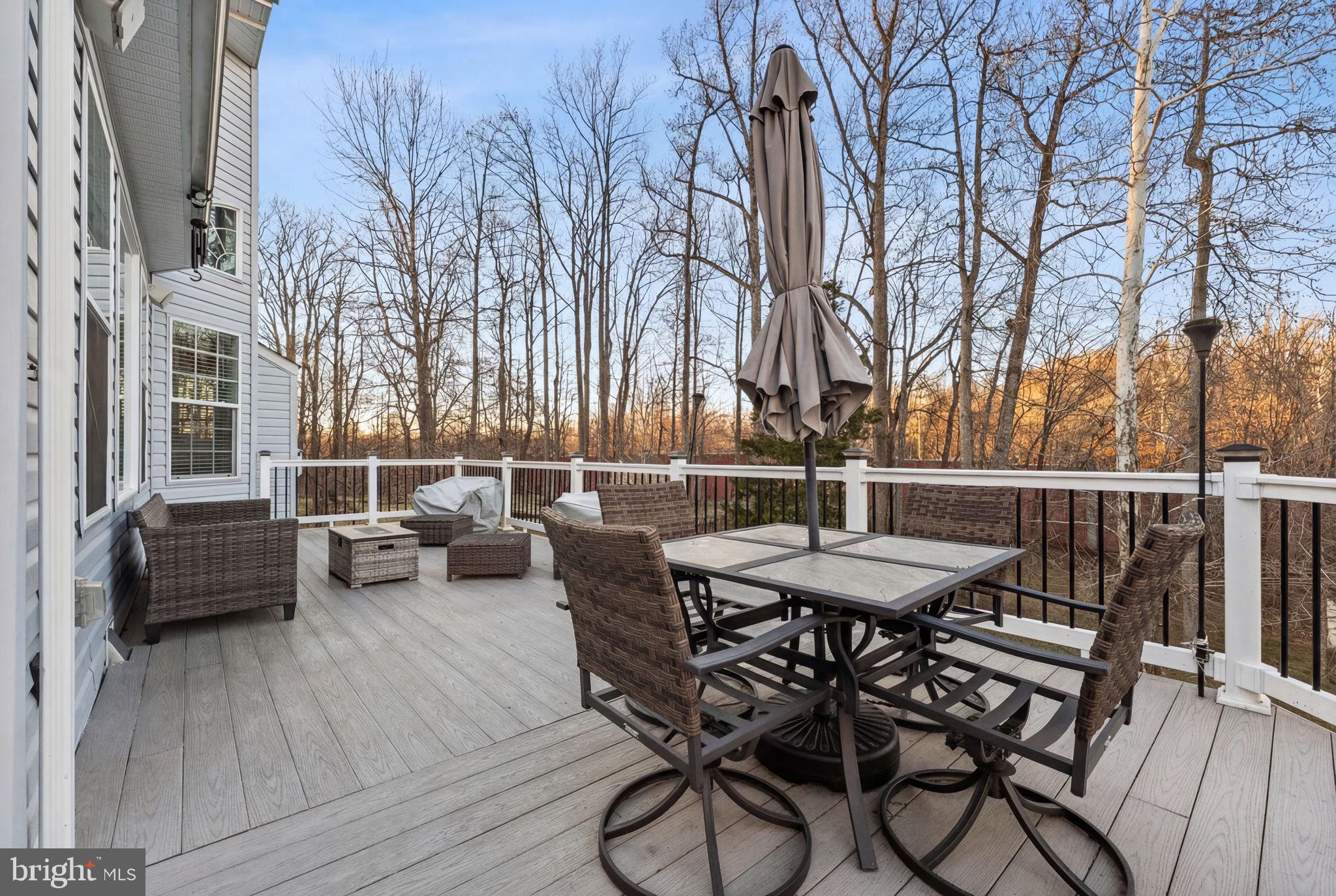 11904 Parallel Road Bowie, MD 20720 - Photo 70 of 86 a view of a dinning table and chairs in the roof deck