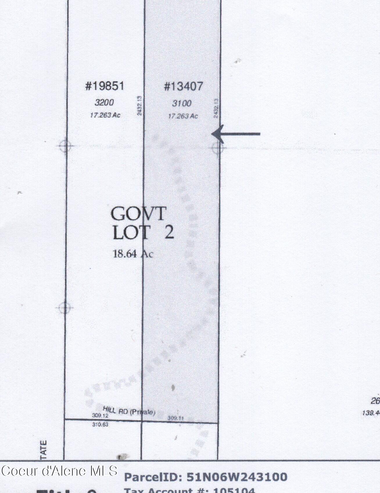 North Hill Road Post Falls, ID 83854 - Photo 1 of 5 Parcel map