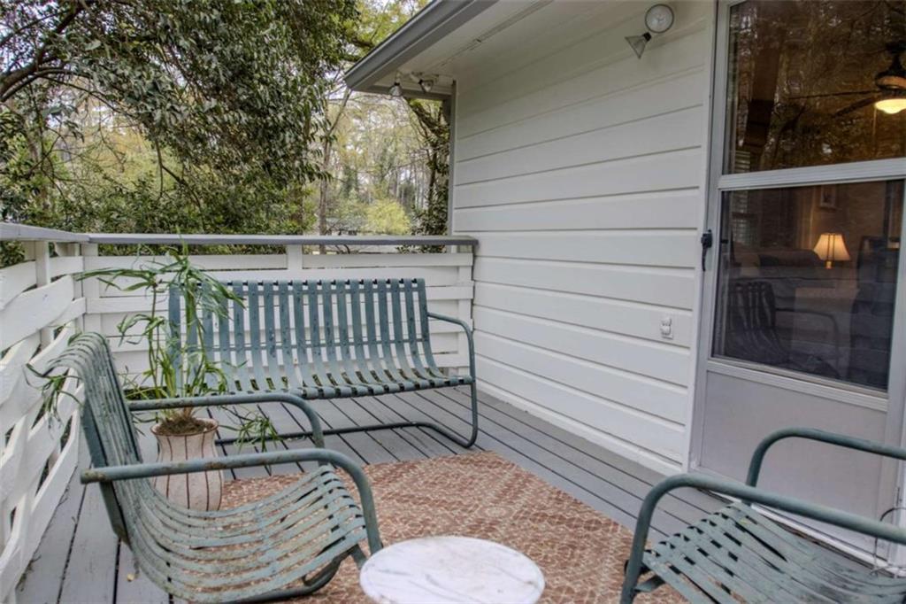 849 Bobbin Mill Road Athens, GA 30606 - Photo 18 of 32 a view of balcony with wooden floor