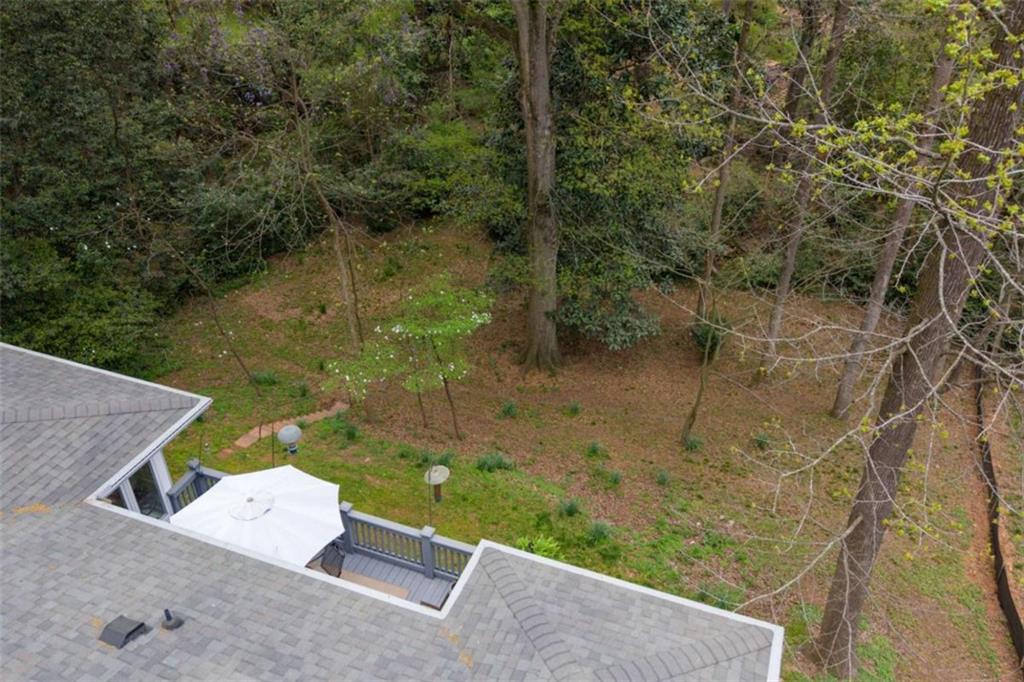 849 Bobbin Mill Road Athens, GA 30606 - Photo 31 of 32 a view of a backyard with plants and large tree