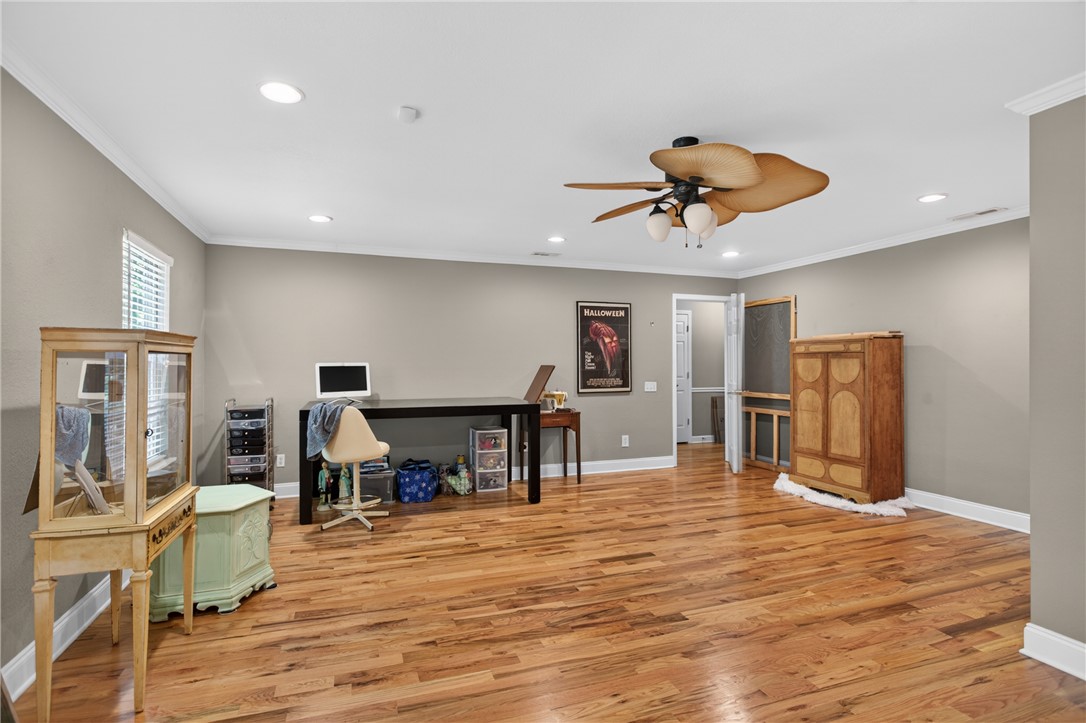 151 Towne Creek Trail Anderson, SC 29621 - Photo 31 of 49 A generously sized bonus room featuring rich hardwood flooring and convenient recessed lighting.