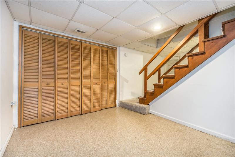 206 West Bruceton Road Pittsburgh, PA 15236 - Photo 14 of 23 Lower Level- One side is walled storage and the other is a nice sized family room, den or man cave.
