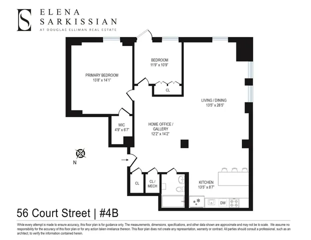 $1,095,000 | 56 Court Street, Unit 4B | Brooklyn Heights