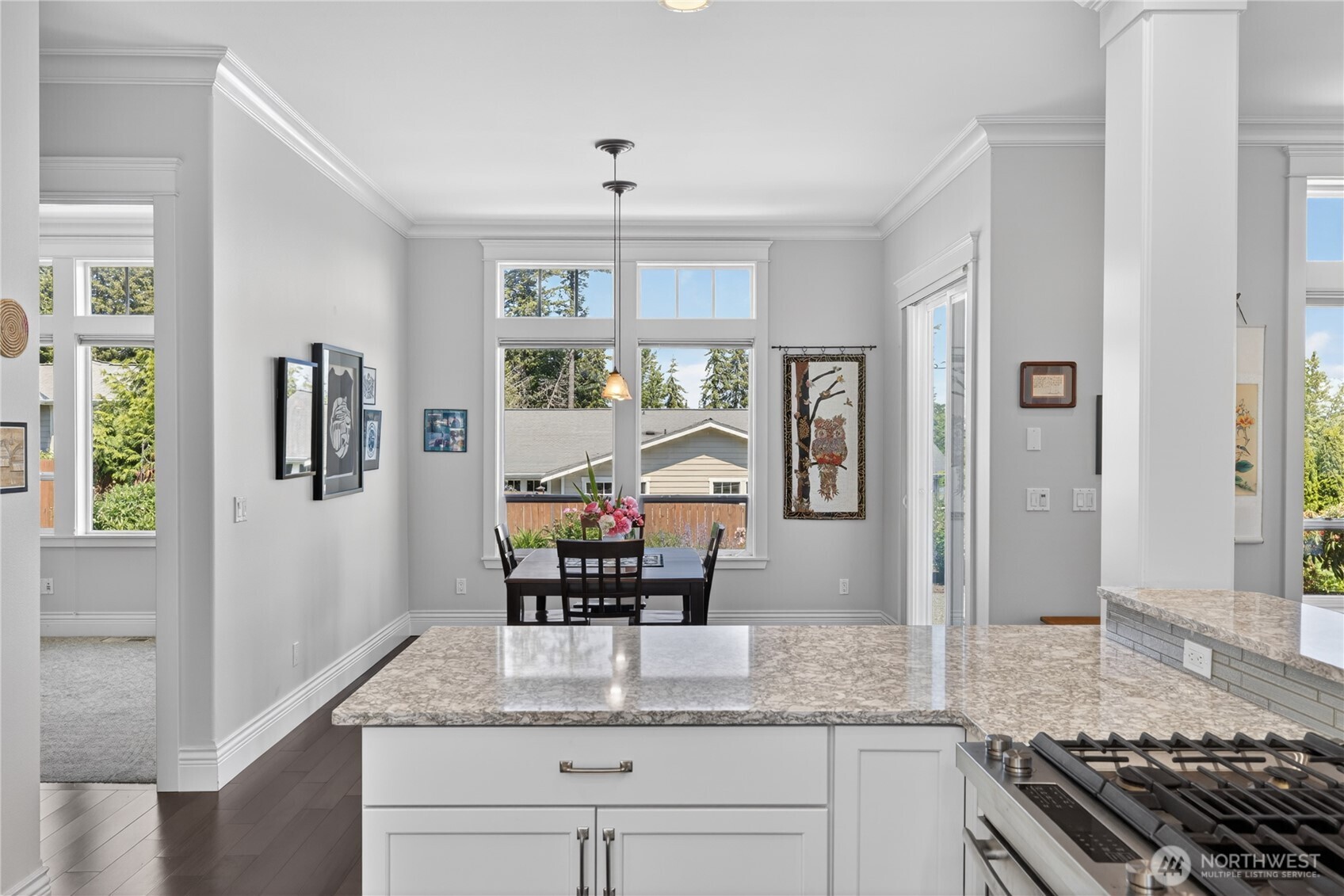 1908 29th Place Anacortes, WA 98221 - Photo 6 of 40 a kitchen with granite countertop stainless steel appliances a counter space and a window