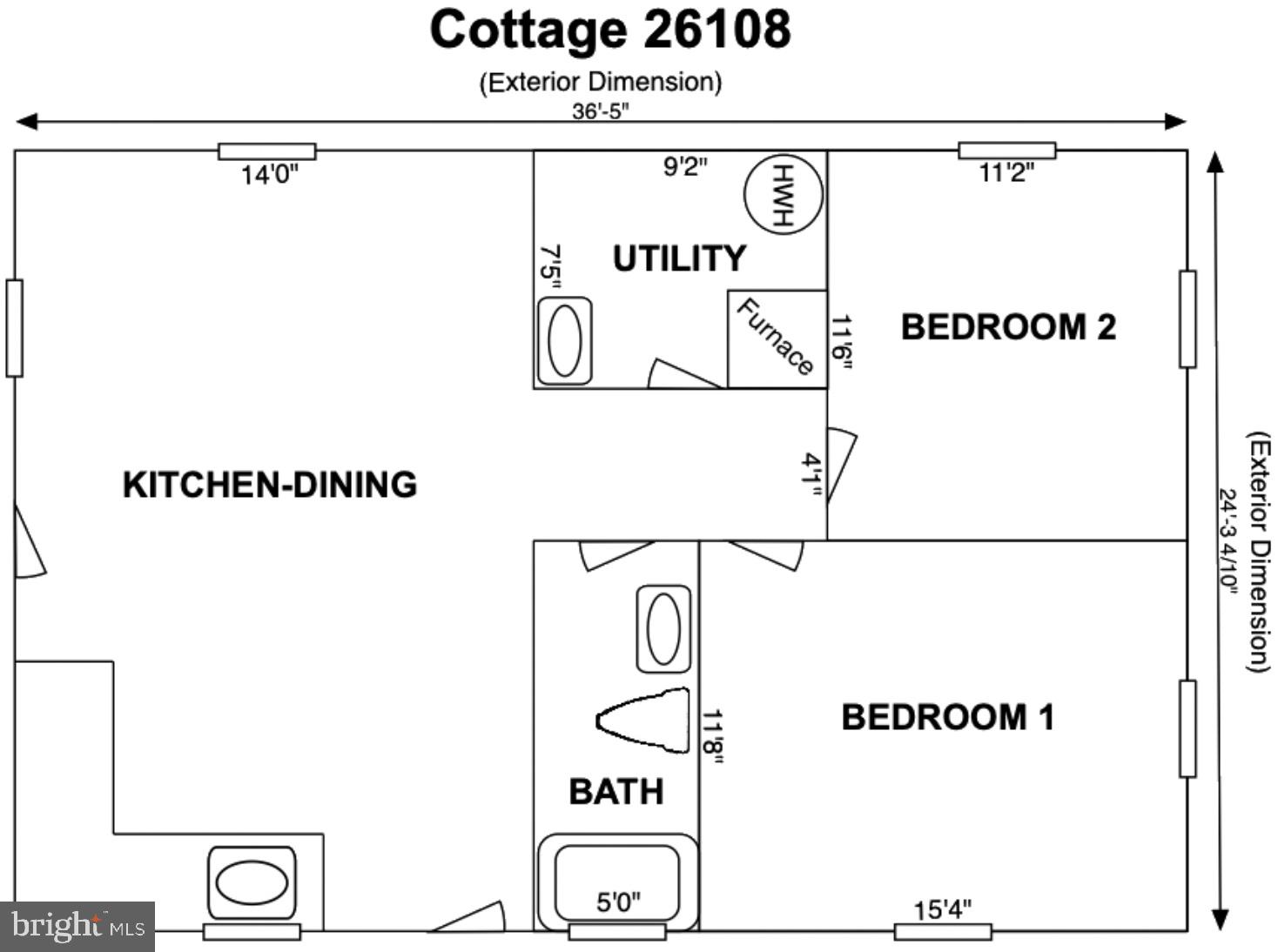 26220 Mullinix Mill Road Damascus, MD 20872 - Photo 69 of 69 Cottage Floor Plan