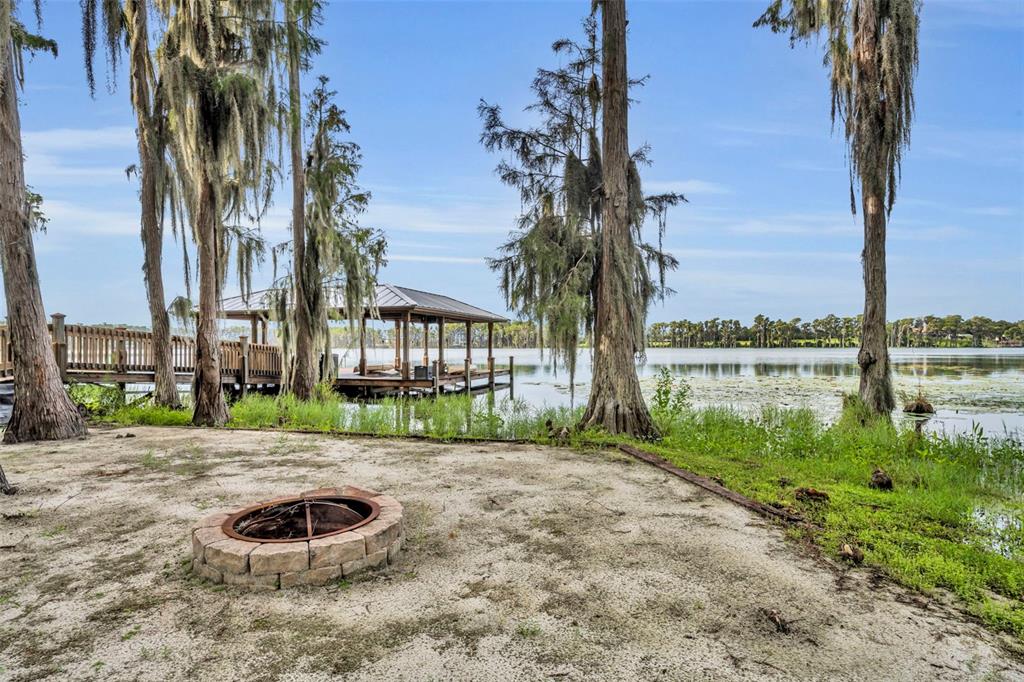 1134 Kelso Boulevard Windermere, FL 34786 - Photo 26 of 37 a view of a backyard with a garden and trees
