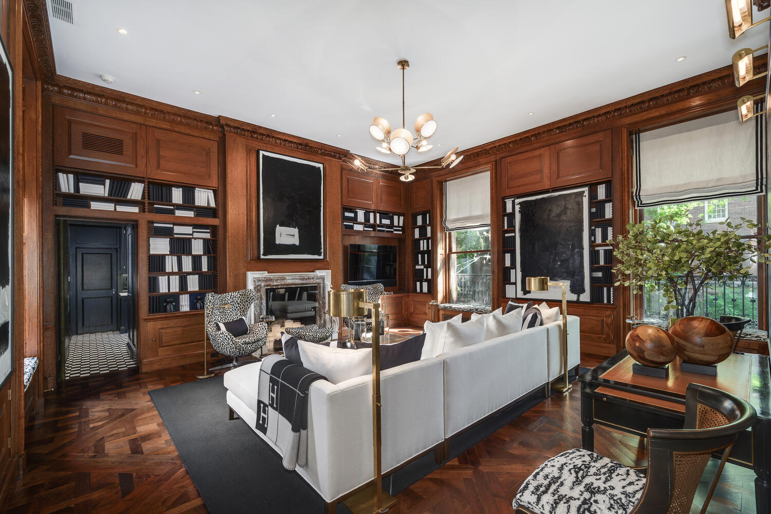 1500 North Astor Street, Unit 6 Chicago, IL 60610 - Photo 16 of 39 a living room with furniture a large window and a chandelier