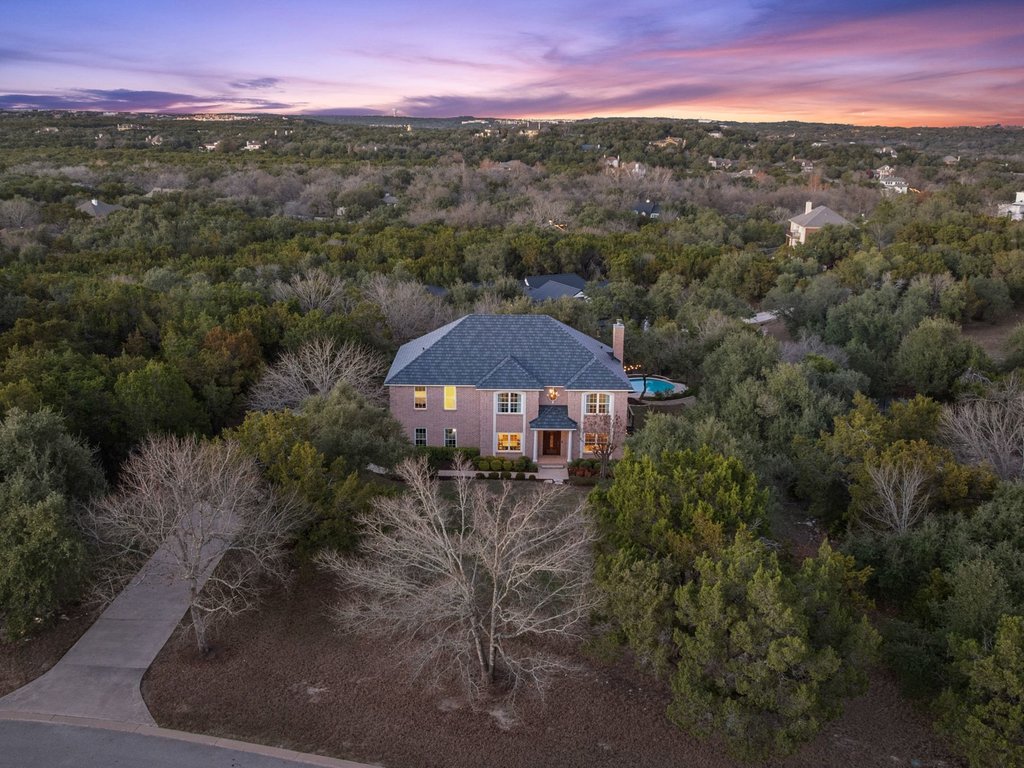 View from above of property